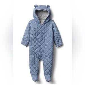 NWT - baby gap denim snow suit 6-12m